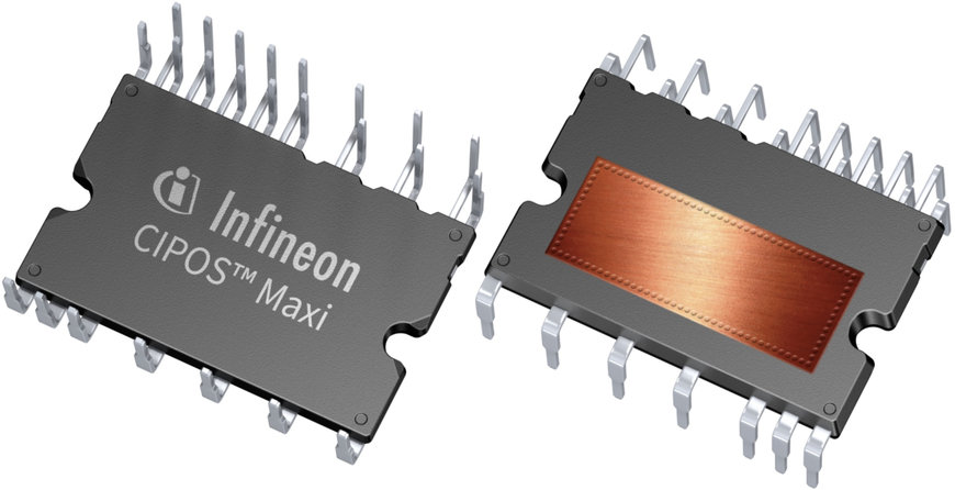 Infineon präsentiert intelligente Leistungsmodule CIPOS Maxi für industrielle Motorsteuerung mit bis zu 4 kW Nennleistung