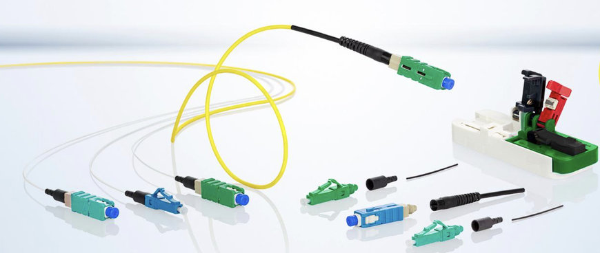 Metz Connect: Feldkonfektionierbarer Single- und Multimode LWL-Stecker mit Opto-Elast