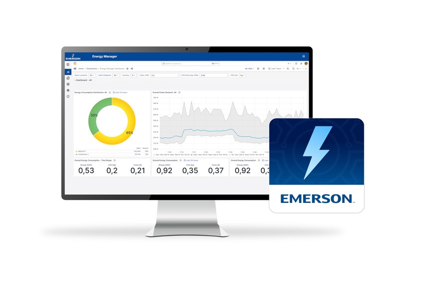 Neue Lösung von Emerson senkt Energiekosten und Kohlenstoffemissionen für Hersteller for Manufacturers