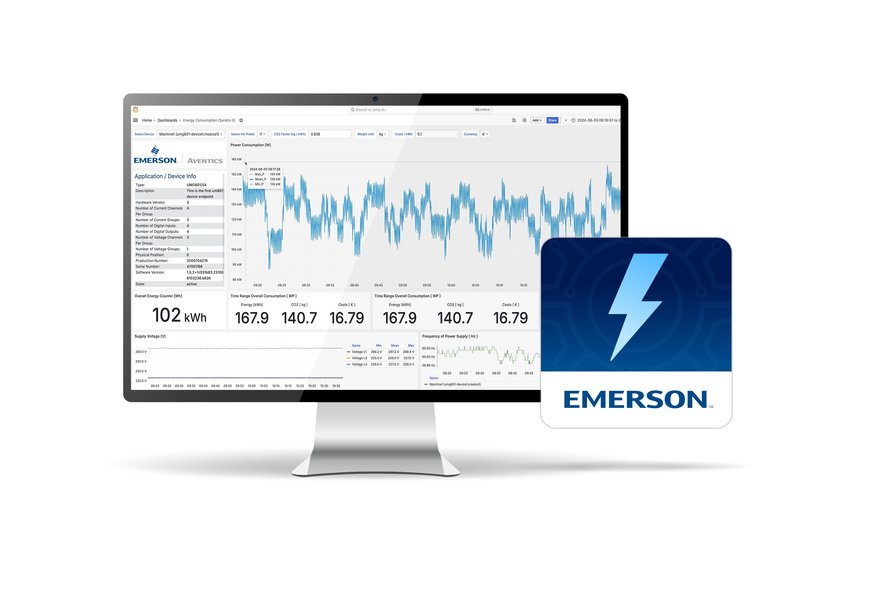 Neue Lösung von Emerson senkt Energiekosten und Kohlenstoffemissionen für Hersteller for Manufacturers